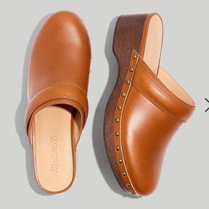 Madewell Brown Leather Mules